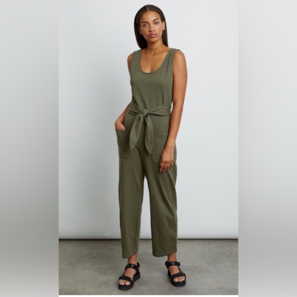 Rails Olive Green Sleeveless Jumpsuit